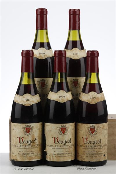 VOUGEOT LES PETITS VOUGEOT 1989 - Alain Hudelot Noellat - 5 Bottles