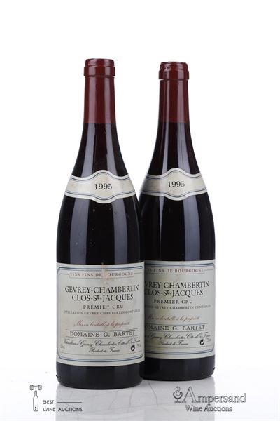 GEVREY CHAMBERTIN CLOS ST JACQUES 1995 - G.Bartet - 2 Bottles