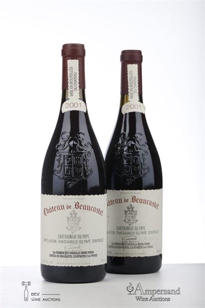 CHATEAUNEUF DU PAPE BEAUCASTEL 2001 - Beaucastel - 2 Bottles