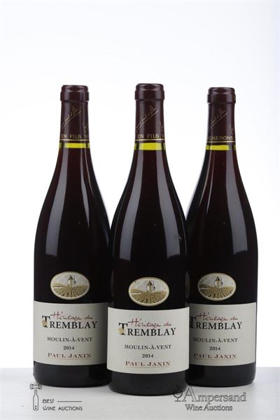 MOULIN A VENT HERITAGE DU TREMBLAY 2014 - Paul Janin - 3 Bottles