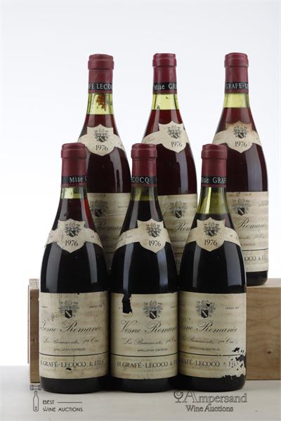 VOSNE ROMANEE LES BEAUMONTS 1976 - Grafe Lecocq - 6 Bottles