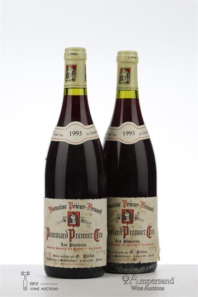 POMMARD LES PLATIERES 1993 - G. Prieur - 2 Bottles