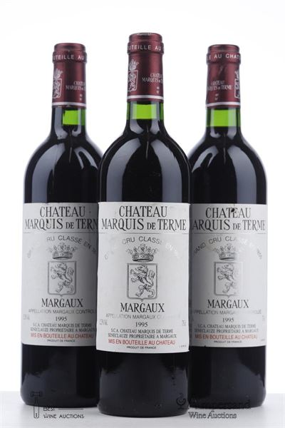 MARQUIS DE TERME 1995 - Mc - 3 Bottles