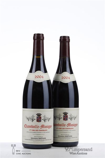 CHAMBOLLE MUSIGNY LES CHATELOTS 2004 - Ghislaine Barthod - 2 Bottles