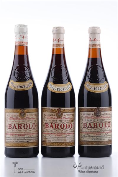 BAROLO 1967 - Giacomo Damilano - 3 Bottles