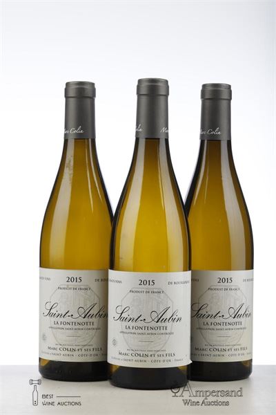 SAINT AUBIN BLANC LA FONTENOTTE 2015 - Marc Colin - 3 Bottles