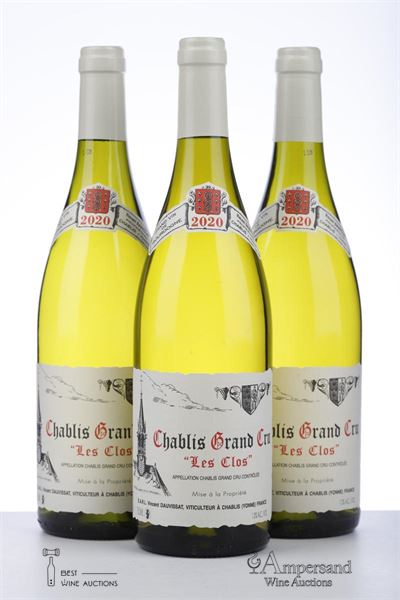 CHABLIS LES CLOS 2020 - Vincent Dauvissat - 3 Bottles