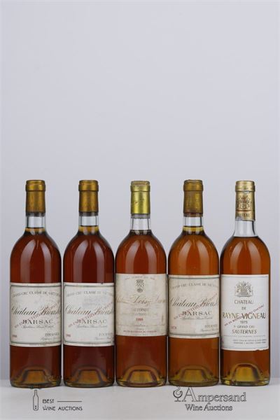 MIXED LOT SAUTERNES - Mc - 5 Bottles