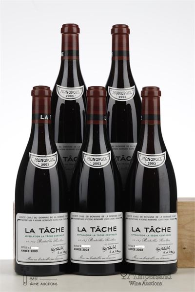 LA TACHE 2003 - Domaine de la Romanee Conti - 5 Bottles