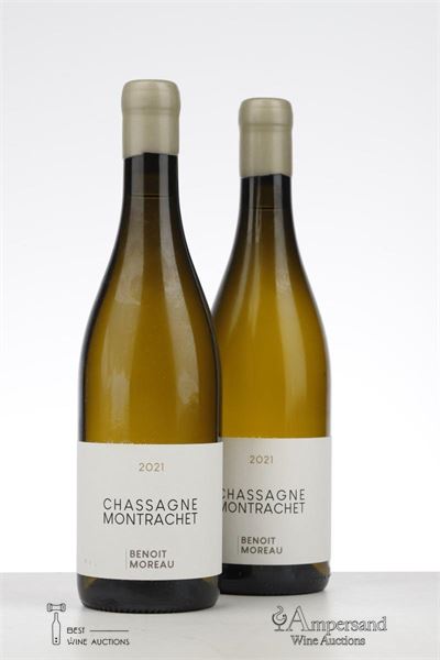 CHASSAGNE MONTRACHET BLANC 2021 - Benoit Moreau - 2 Bottles