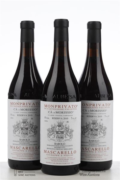BAROLO MONPRIVATO RISERVA CA D'MORISSIO 2010 - Giuseppe Mascarello - 3 Bottles