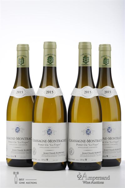 CHASSAGNE MONTRACHET BLANC LES VERGERS 2015 - Ramonet - 4 Bottles