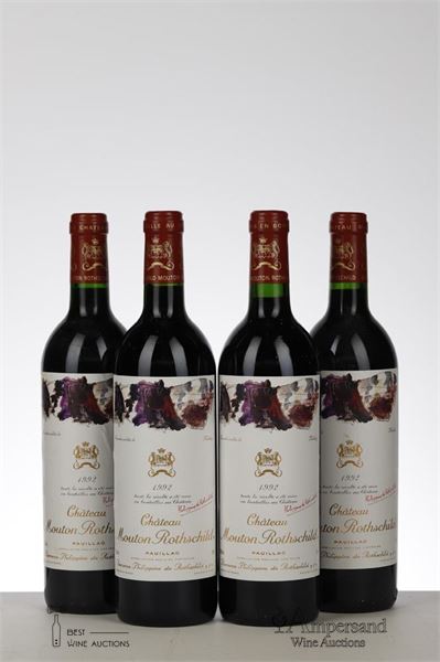 MOUTON ROTHSCHILD 1992 - Mc - 4 Bottles