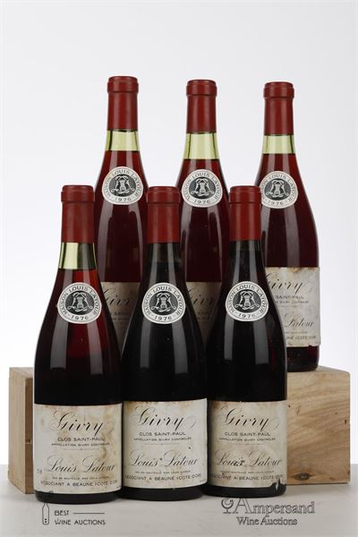GIVRY CLOS SAINT PAUL 1976 - Louis Latour - 6 Bottles