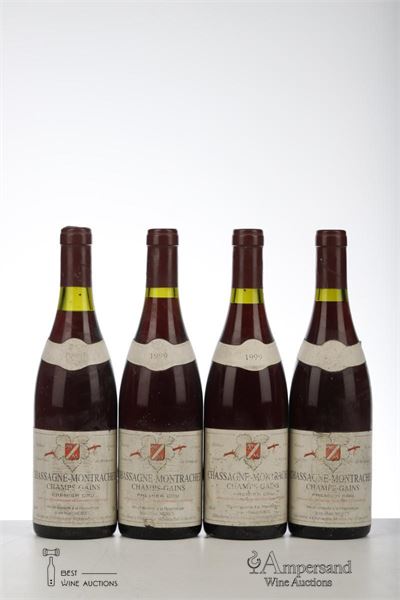 CHASSAGNE MONTRACHET ROUGE CHAMP GAINS 1999 - Jean Marc Morey - 4 Bottles