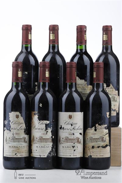 PRIEURE LICHINE 1990 - Mc - 8 Bottles