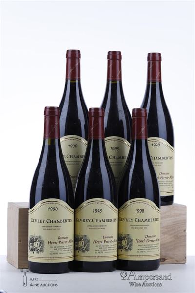 GEVREY CHAMBERTIN 1998 - Henri Perrot Minot - 6 Bottles