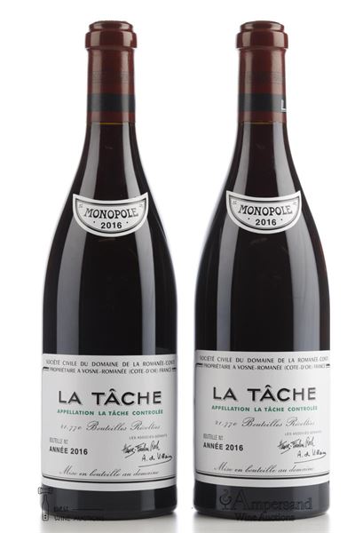 LA TACHE 2016 - Domaine de la Romanee Conti - 2 Bottles