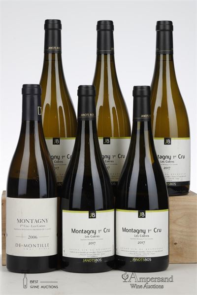 MONTAGNY BLANC 1ER CRU LES COERES 1*2006 +5*2017 MIXED - Janots Bos/Montille - 6 Bottles