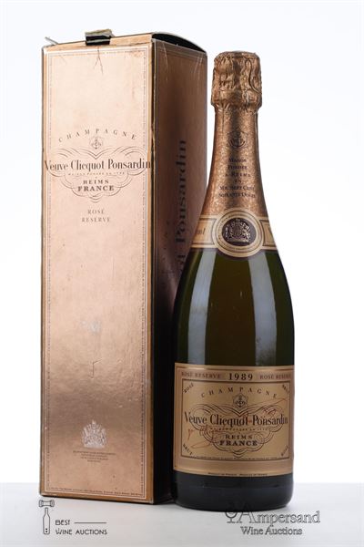 VEUVE CLICQUOT BRUT ROSE RESERVE 1989 - Veuve Clicquot - 1 Bottle - Oc 1