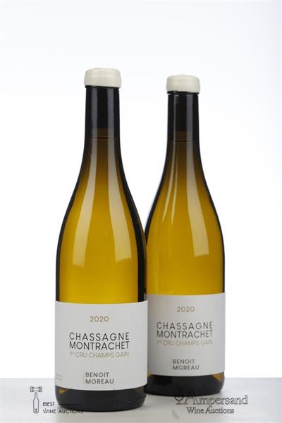 CHASSAGNE MONTRACHET BLANC LES CHAMPS GAIN 2020 - Benoit Moreau - 2 Bottles