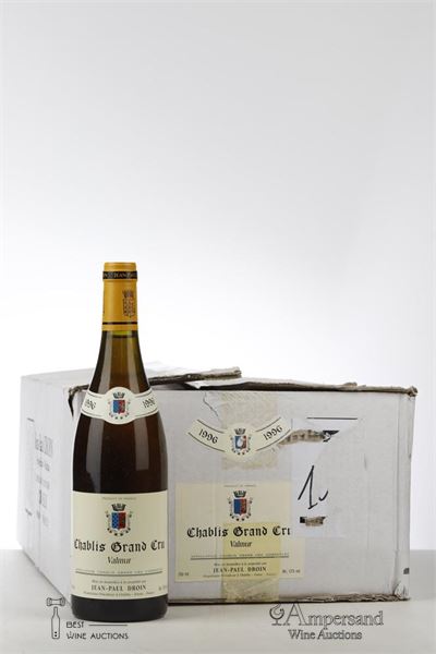 CHABLIS VALMUR 1996 - Jean Paul Droin - 12 Bottles