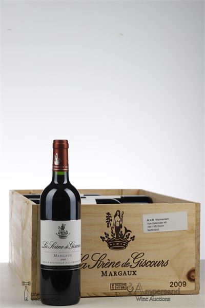 SIRENE DE GISCOURS 2009 - Mc - 10 Bottles - Owc 12 - Missing Lid