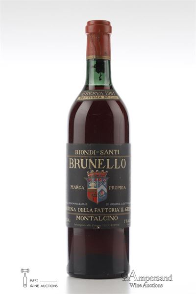 BRUNELLO DI MONTALCINO RISERVA 1961 - Biondi Santi - 1 Bottle
