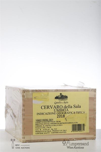 CERVARO DELLA SALA 2018 - Antinori - 6 Bottles - Owc 6