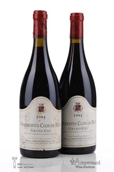 CHAMBERTIN CLOS DE BEZE 1994 - Robert Groffier - 2 Bottles