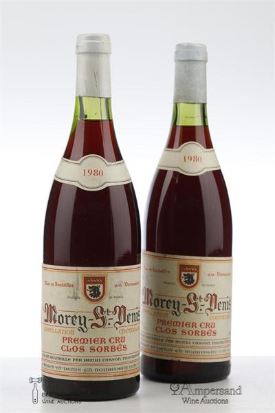 MOREY ST DENIS CLOS SORBES 1980 - Domaine des Lambrays - 2 Bottles