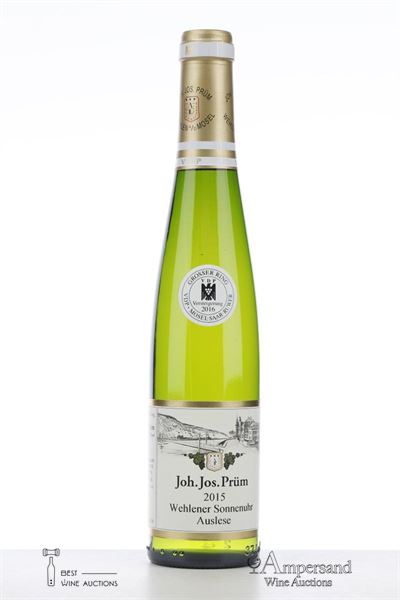 RIESLING AUSLESE WEHLENER SONNENUHR LANGE GOLDKAPSEL VERSTEIGERUNG 2015 - Joh. Jos. Prum - 1 x 0,375Ltr