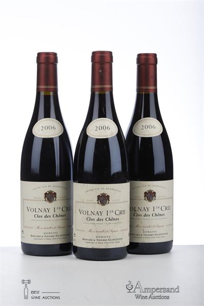 VOLNAY CLOS DES CHENES 2006 - Glantenay - 3 Bottles