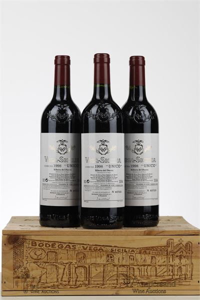 VEGA SICILIA UNICO 1998 - Vega Sicilia - 3 Bottles - Owc 3