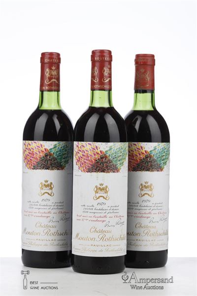 MOUTON ROTHSCHILD 1979 - Mc - 3 Bottles
