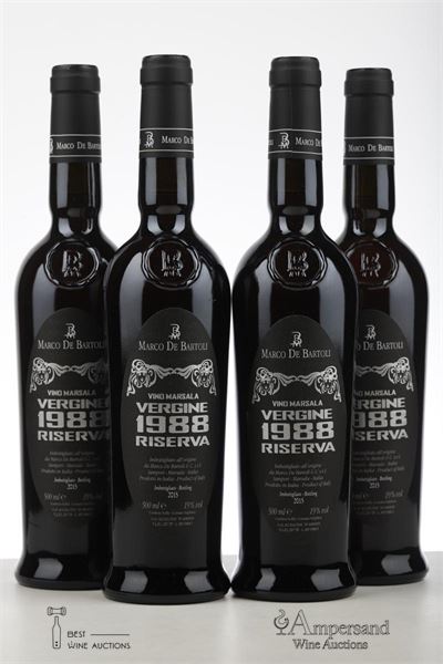 MARSALA VERGINE RISERVA 1988 - Marco de Bartoli - Bottled 2015 - 4 x 0,500Ltr