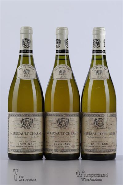 MEURSAULT CHARMES 1996 - Louis Jadot - 3 Bottles