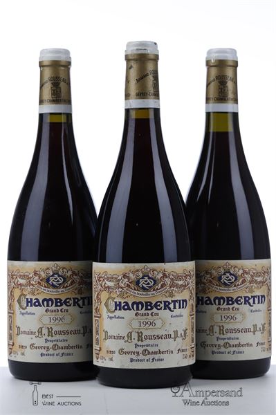 CHAMBERTIN 1996 - Armand Rousseau - 3 Bottles