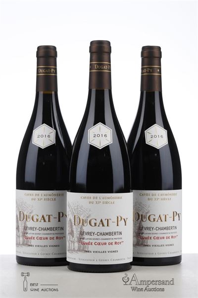 GEVREY CHAMBERTIN COEUR DE ROY TRES VIEILLES VIGNES 2016 - Bernard Dugat Py - 3 Bottles