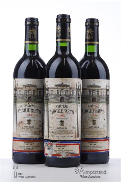 LEOVILLE BARTON 1986 - Mc - 3 Bottles