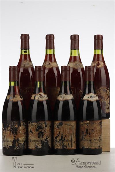 SANTENAY GRAVIERES 1985 - Domaine des Hautes Cornieres - 8 Bottles