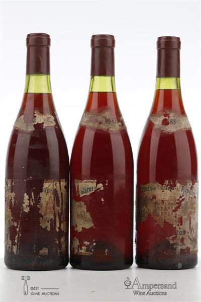 CORTON 1983 - Domaine des Hautes Chappeles - 3 Bottles