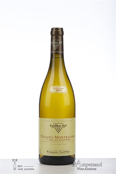 PULIGNY MONTRACHET LES FOLATIERES 2015 - Francois Carillon - 1 Bottle