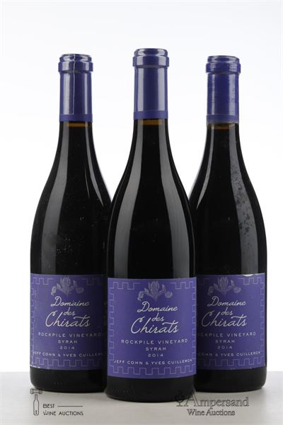 DOMAINE DES CHIRATS ROCKPILE VINYARD SYRAH 2014 - Jeff Cohn & Yves Cuilleron - 3 Bottles