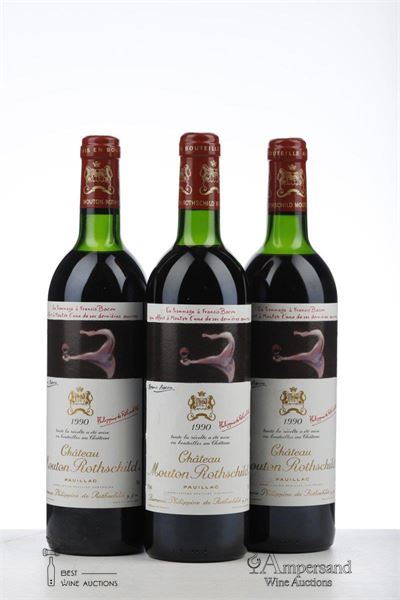 MOUTON ROTHSCHILD 1990 - Mc - 3 Bottles