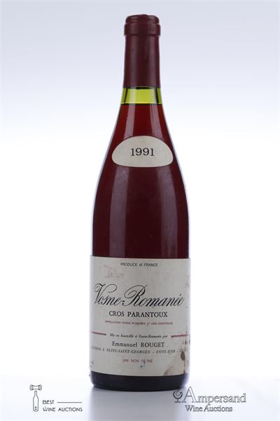 VOSNE ROMANEE CROS PARANTOUX 1991 - Emmanuel Rouget - 1 Bottle