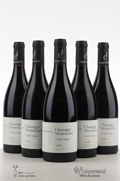 CHASSAGNE MONTRACHET ROUGE VIEILLES VIGNES 2018 - Joseph Colin  - 5 Bottles