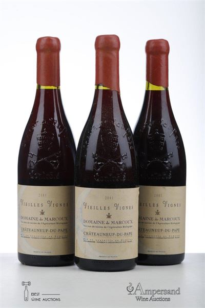 CHATEAUNEUF DU PAPE MARCOUX VIEILLES VIGNES 2001 - Domaine de Marcoux - 3 Bottles
