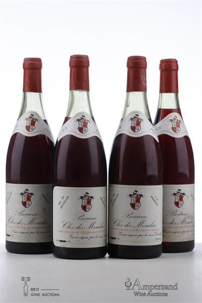 BEAUNE CLOS DES MOUCHES 1976 - Cave Dessilly - 4 Bottles