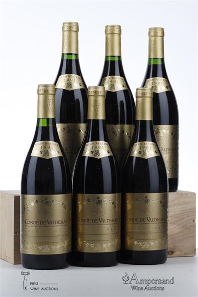 CONDE DE VALDEMAR GRAN RESERVA 1991 - Bodegas Valdemar - 6 Bottles